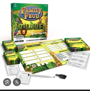Family Feud Wildlife Edition Game by - Green and Yellow